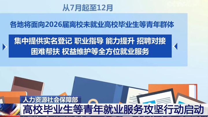 人力资源社会保障部启动2026年高校毕业生等青年就业服务攻坚行动
